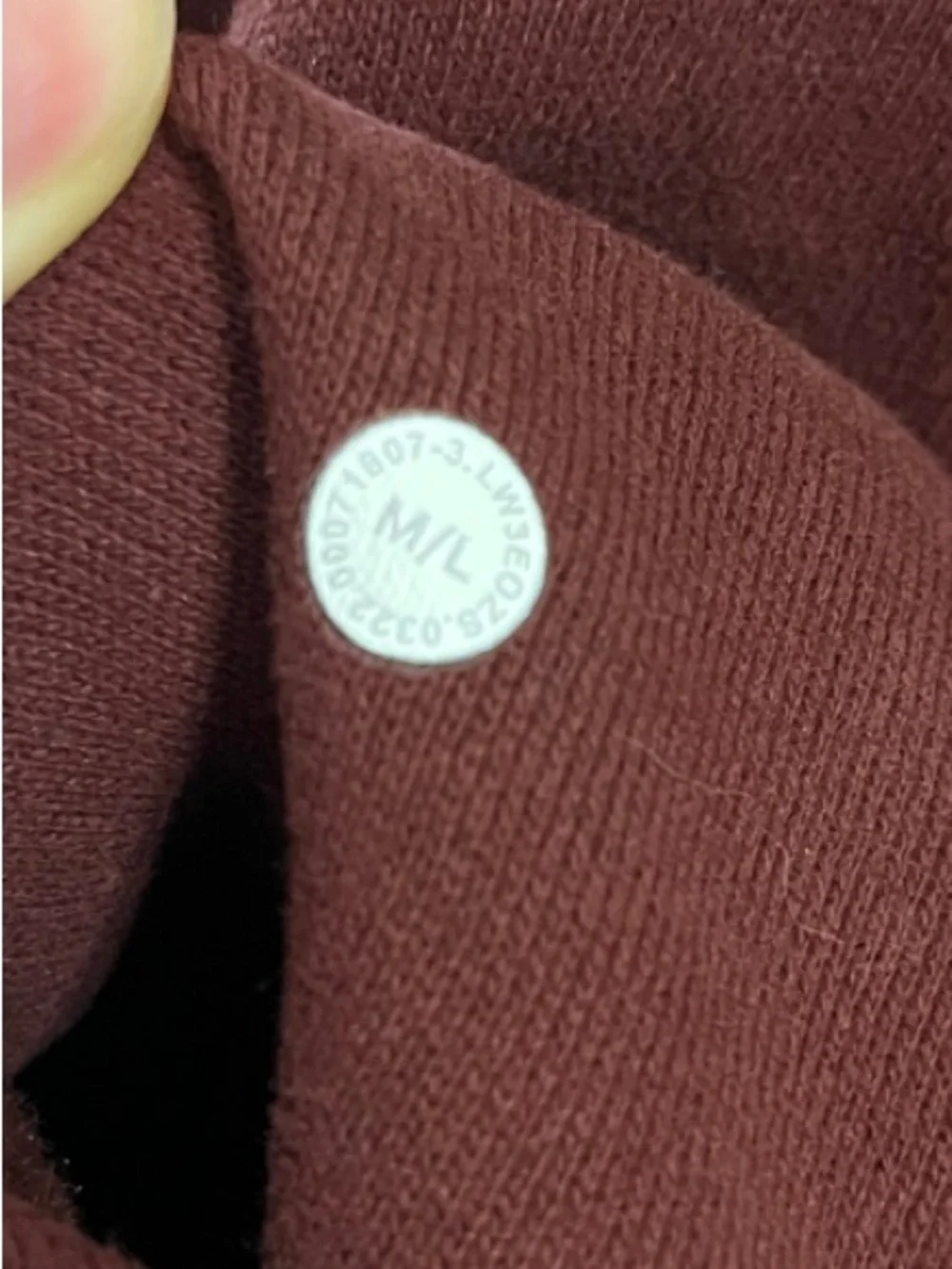 Lululemon Athletica Burgundy Full Zip Scuba Jacket